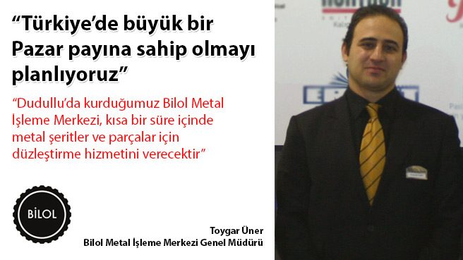 Türkiye'de büyük bir Pazar payına sahip olmayı planlıyoruz