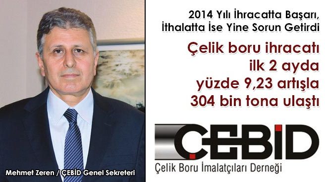 Çelik boru ihracatı ilk 2 ayda yüzde 9,23 artışla 304 bin tona ulaştı