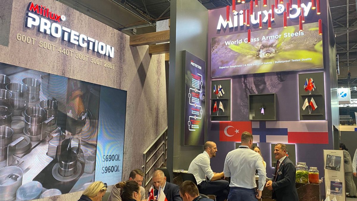 Miilux OY, yeni zırh çeliklerini  Eurosatory Fuarı’nda tanıttı