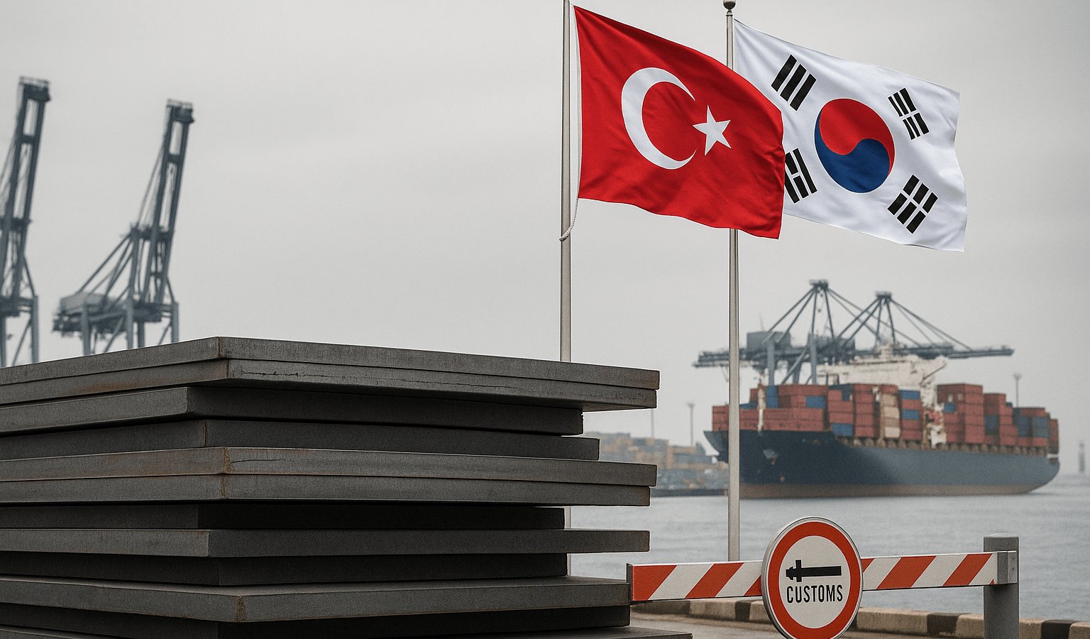 Güney Kore yassı çelik ürünlerine damping önlemi uygulanacak