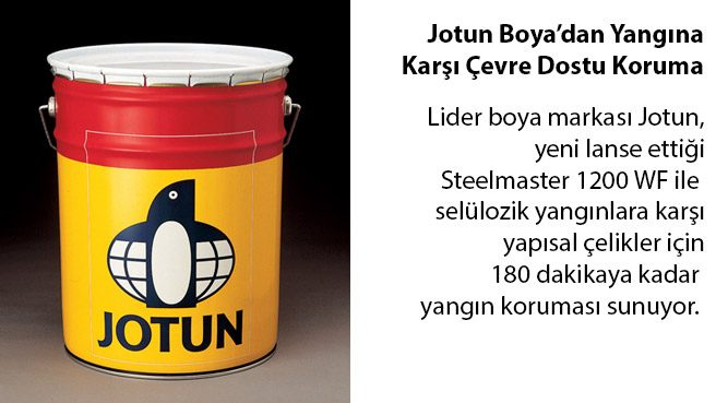Jotun Boya'dan Yangına Karşı Çevre Dostu Koruma