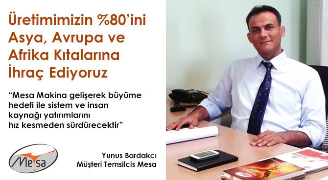 Üretimimizin %80ini Asya, Avrupa ve Afrika Kıtalarına İhraç Ediyoruz