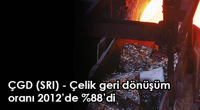ÇGD (SRI) - Çelik geri dönüşüm oranı 2012de %88di
